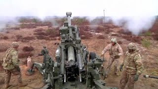 Deadly Firepower M777 Howitzer Artillery Live Fire [upl. by Nnoved109]