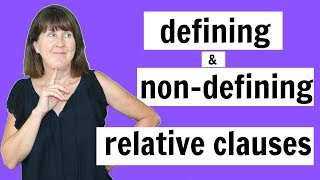 Defining and NonDefining Relative Clauses  English Grammar Lesson [upl. by Ariamat]