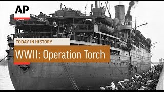 WWII Operation Torch Begins  1942  Today in History  8 Nov 16 [upl. by Orimlede]