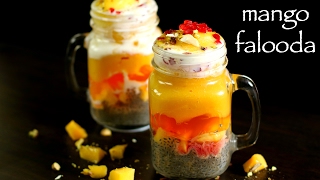 mango falooda recipe  mango faluda ice cream recipe  falooda recipe [upl. by Wolliw]