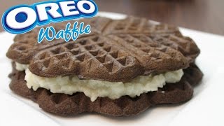 How To Make Waffles Homemade OREO Waffle Recipe [upl. by Marpet390]