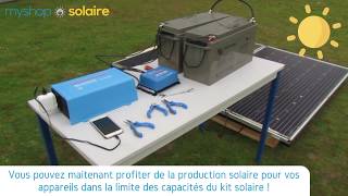 Monter son Kit Solaire AUTONOME  2 Panneaux Solaires  2 Batteries 24V  MyShop Solaire solaire [upl. by Cinomod]