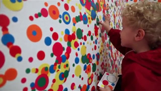 Yayoi Kusamas Obliteration Room  Hirshhorn Museum [upl. by Nameloc240]