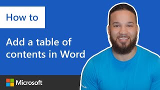 How to add a table of contents in Microsoft Word [upl. by Anidualc408]