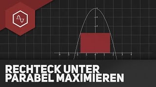 Extremwertaufgaben  Rechteck unter einer Parabel maximieren [upl. by Laitselec795]