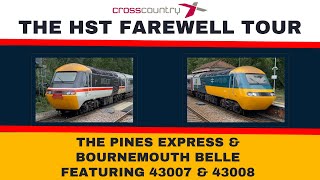 Class 43  43007  43008  HST Farewell Tour  Cross Country  260923 [upl. by Simah]