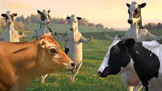 Funny Cow Dance 4 │ Cow Song amp Cow Videos 2024 [upl. by Saucy]