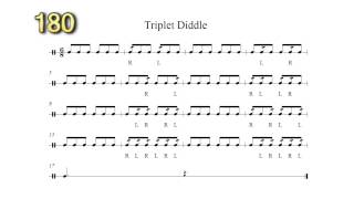 The Best Triplet Diddle Play Along 100240bpm [upl. by Stavros]