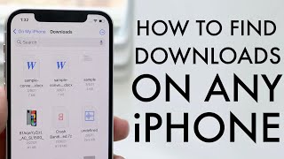 How To Find Downloads On Your iPhone 2021 [upl. by Chappell126]