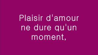 Plaisir Damour  Nana Mouskouri가사 歌詞 Lyrics [upl. by Jerri]