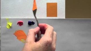 Colour mixing basics  Acrylic painting technique to match a colour [upl. by Calvert294]