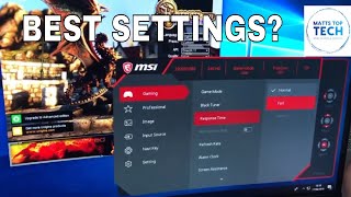 MSI OPTIX MAG241C monitor settings [upl. by Inig]