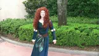 Merida answers questions at Epcot  Character from Disney Pixars Brave [upl. by Mcmath]