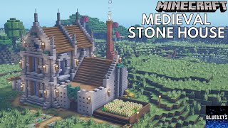 Minecraft Tutorial  How to Build a Medieval Stone House 2 [upl. by Leahey]