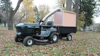 Home Made Lawn Mower Leaf Collector [upl. by Nnylodnewg955]