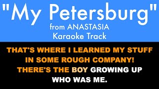 quotMy Petersburgquot from Anastasia  Karaoke Track with Lyrics on Screen [upl. by Sucirdor]