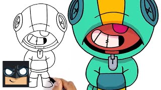 How to Draw Leon  Brawl Stars  Awesome StepbyStep Tutorial [upl. by Ahsyia65]