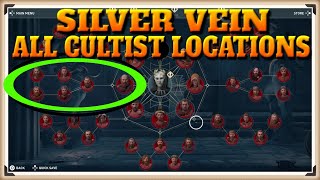 Assassins Creed Odyssey All SILVER VEIN Cultist Locations  Cult Unmasked Trophy  Achievement [upl. by Netsreik797]