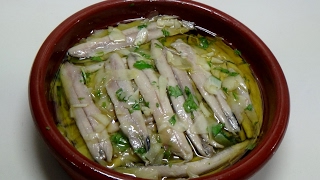 BOQUERONES EN VINAGRE DUROS Y BLANCOS [upl. by Novek]