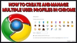 How to create and manage multiple user profiles in Chrome [upl. by Siva]