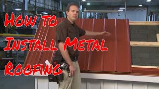 Installing Metal Roofing Panels [upl. by Evars]