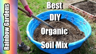 DIY The Best Organic Soil  How to Make Square Foot Garden Soil Mix  Mels Mix [upl. by Inittirb781]