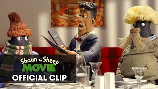 Shaun The Sheep Movie Official Clip – “Restaurant” [upl. by Hercule]