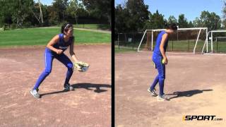 How to Field a Grounder in Softball [upl. by Dalenna927]