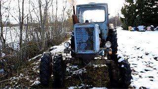 Starting Tractor MTZ52 After 3 Years [upl. by Branca]