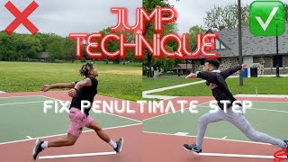 TRAINING JUMP TECHNIQUE BREAKDOWN PENULTIMATE STEP [upl. by Deth]