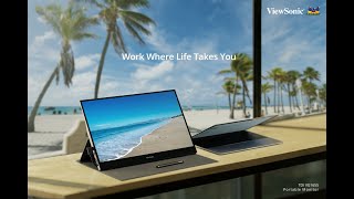 Work Where Life Takes You  ViewSonic Portable Monitor [upl. by Gazzo170]