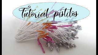 Como hacer pistilos para floresTutorial pistilos [upl. by Marni62]