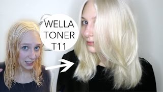 WELLA T11 BLONDE TONER DEMO [upl. by Connor49]