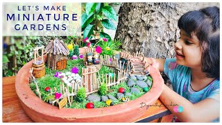 Miniature Gardens  How To Make Miniature Gardens Accessories  DIY Fairy Garden [upl. by Falda]