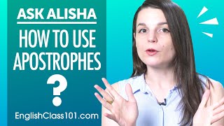 How to Use Apostrophes in English  Basic English Grammar [upl. by Ahseim]