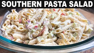 SOUTHERN PASTA SALAD RECIPE  EASY SIDE DISH  CATHERINES PLATES [upl. by Pauiie254]