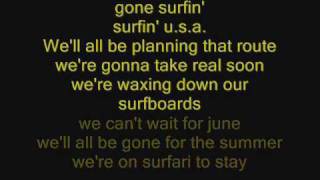 surfin USA whith lyrics [upl. by Reave]