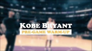 Kobe Bryants PreGame WarmUp Raw Footage [upl. by Acir]