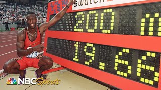 Michael Johnson smashes 200m world record at 1996 trials  NBC Sports [upl. by Sitsuj]