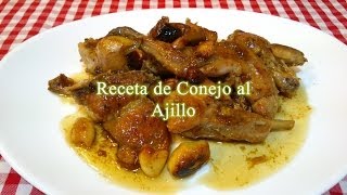 Conejo al ajillo receta original [upl. by Youlton]