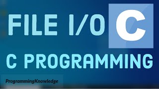 C Programming Tutorial for Beginners 28  C File IO Create Open Write and Close a File [upl. by Burris]