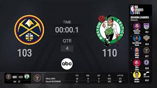 Denver Nuggets  Boston Celtics  NBA on ABC Live Scoreboard [upl. by Asilim]