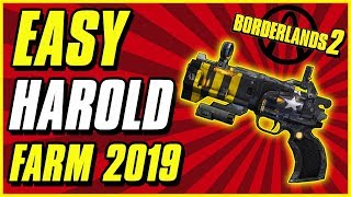 FASTEST Unkempt Harold Farm In 2019  Borderlands 2 Beginners Guide [upl. by Mateo]