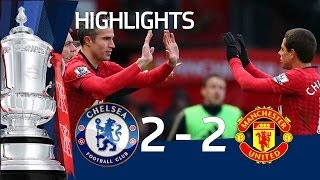 Manchester United vs Chelsea 22 official goals and highlights FA Cup Sixth Round  FATV [upl. by Einahpetse588]