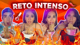 PROBAMOS EL RAMEN MÁS PICANTE 🔥😨  KarlaBustillos  Karen Bustillos Mau McMahon [upl. by Nonnek]