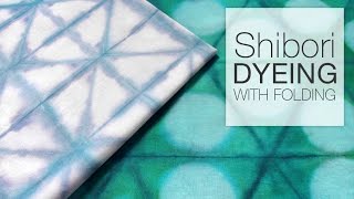 How to Dye Fabric  Shibori Folding Technique [upl. by Alitta]