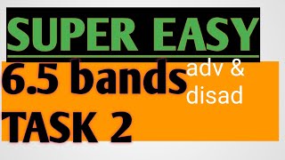 IELTS WRITING TASK 2 SUPER EASY 65 Bands  tips Template Advantages and Disadvielts 9 monika [upl. by Minni]