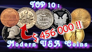 Top 10 US Mint Modern Coins Worth Money [upl. by Patin]