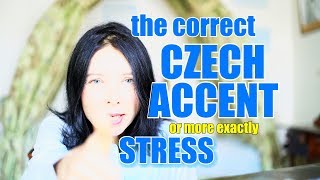 CZECH 3  Czech accent stress [upl. by Iclek]