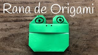 RANA de papel  ORIGAMI fácil para NIÑOS [upl. by Housen]